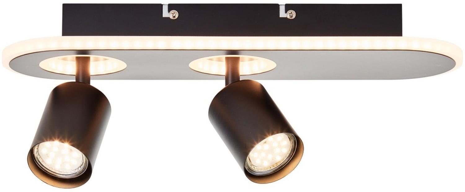 Brilliant Leuchten G99557-06 LED Spotbalken Kimon 2-flammig schwarz GU10 Bild 1