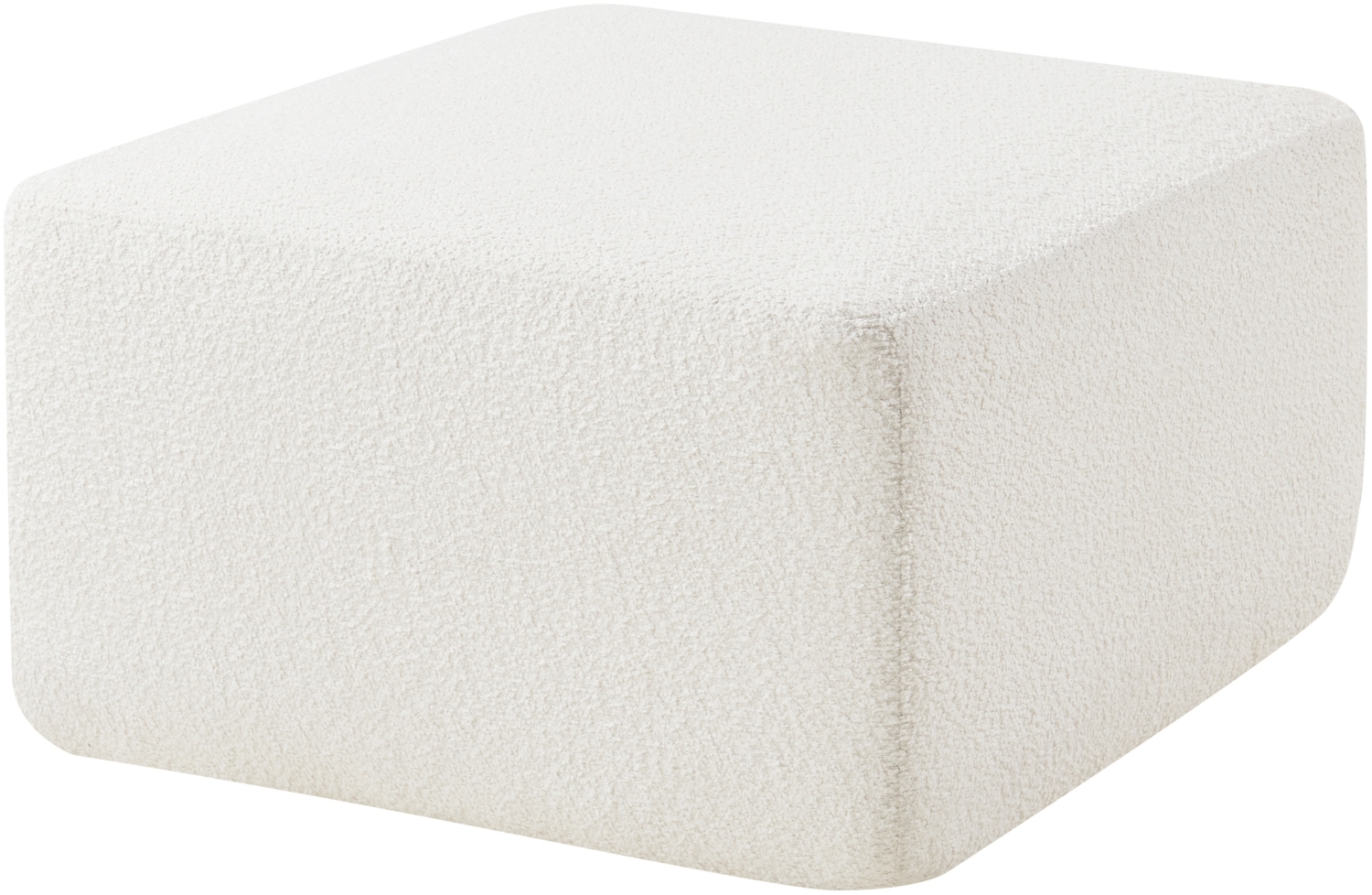 Sofa-Modul Hurvas Hocker Bouclé Cremeweiß [en. casa] Bild 1