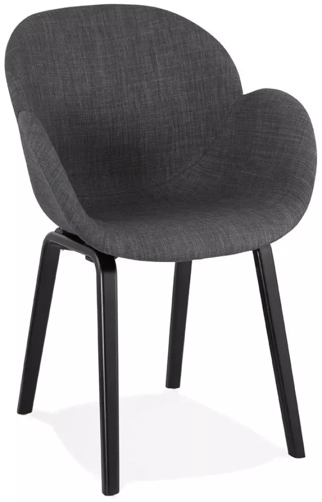 Kokoon Design Sessel Elegans Dunkelgrau und Schwarz Bild 1