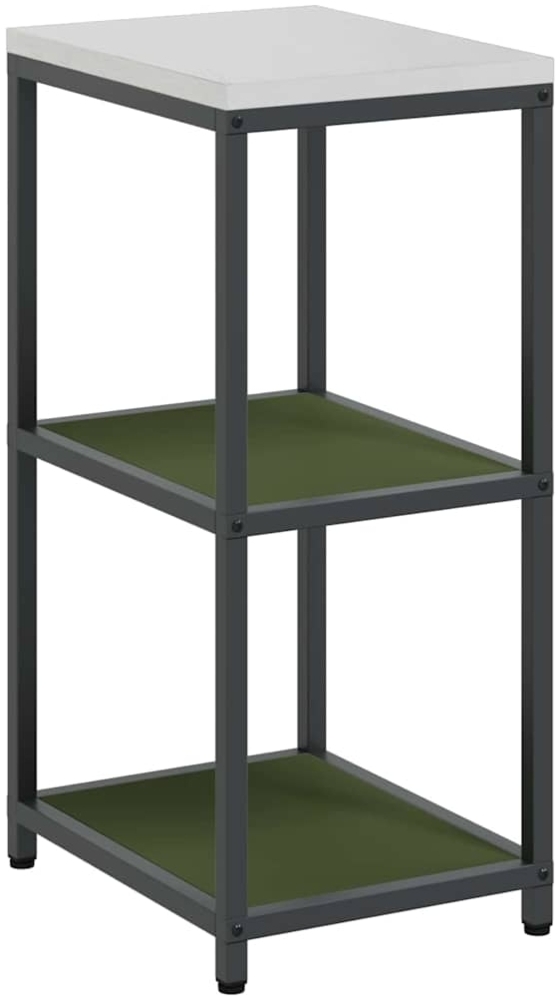 vidaXL Küchenlageregal mit Regal mit Speicher Olivgrün Stahl 874971 Bild 1