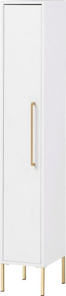 Schildmeyer Gloria Highboard 150414, Holzwerkstoff, 1 Tür Weiß / Gold Bild 1