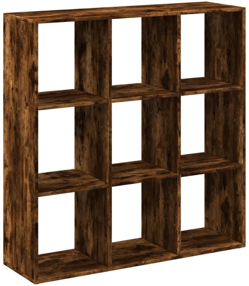 vidaXL Raumteiler-Bücherregal Räuchereiche 102x29x103,5 cm 858043 Bild 1