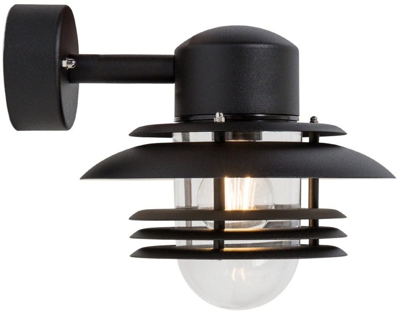 Belid Mira Außenwandleuchte schwarz IP23 E27 Bild 1