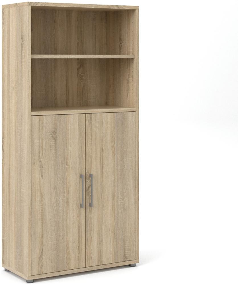 Büroschrank Prisme Ablage Schrank Aktenschrank Kommode Sideboard Eiche Dekor Bild 1