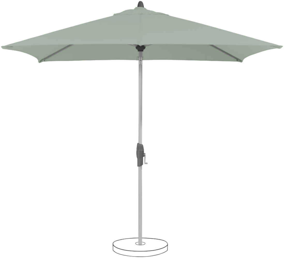 Suncomfort by Glatz Sonnenschirm / Kurbelschirm "Shell Turn 250 x 200", frost green, 250 x 200 cm Bild 1