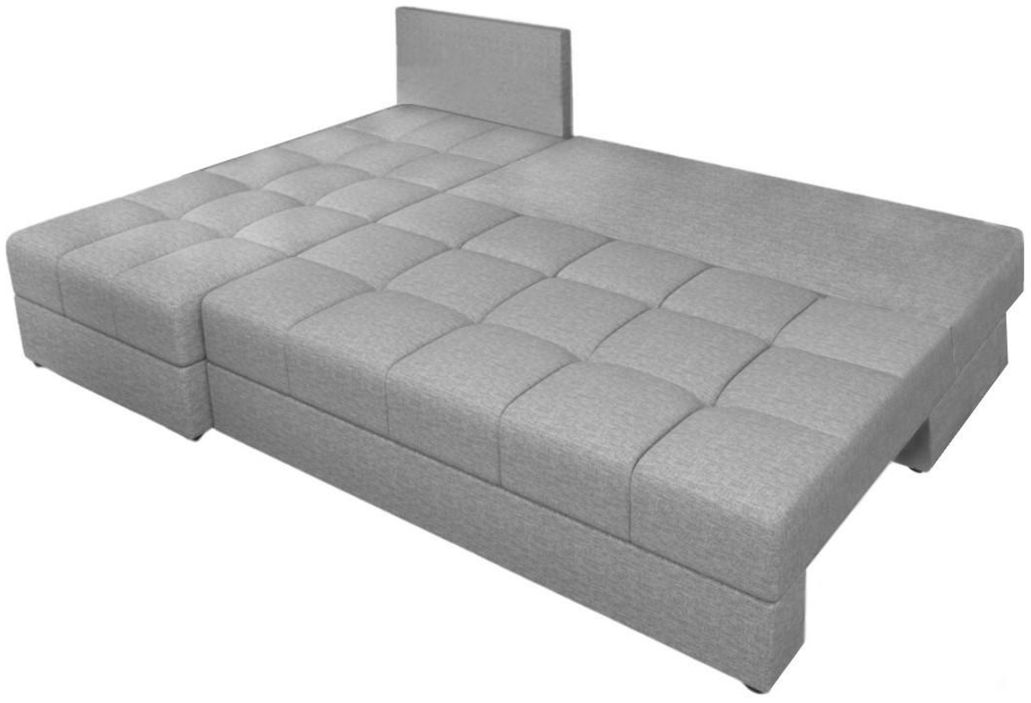 AX LIVING Beiges Ecksofa Klein mit Schlaffunktion Dolceo Steppung 206 Bild 1