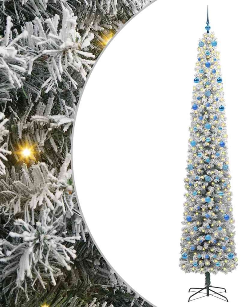 vidaXL Künstlicher Weihnachtsbaum mit 300 LEDs mit Ständer Grün 270 cm 3395060 Bild 1