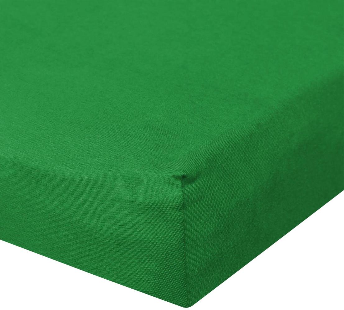 BettwarenShop Jersey Spannbetttuch Ultra-Stretch|200x220 - 220x240 cm| kiwi Bild 1