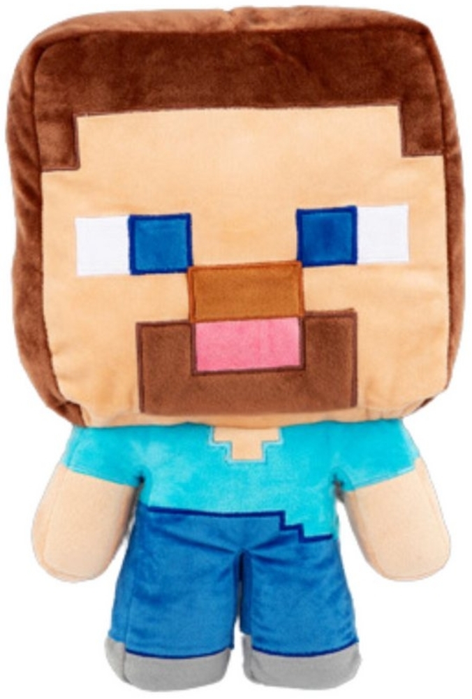 MTOnlinehandel Dekokissen Minecraft Steve in 3D- Form, Geschenk für Mädchen und Jungen, kuschelig & weich, ideal für Sofa oder Leseecke Bild 1