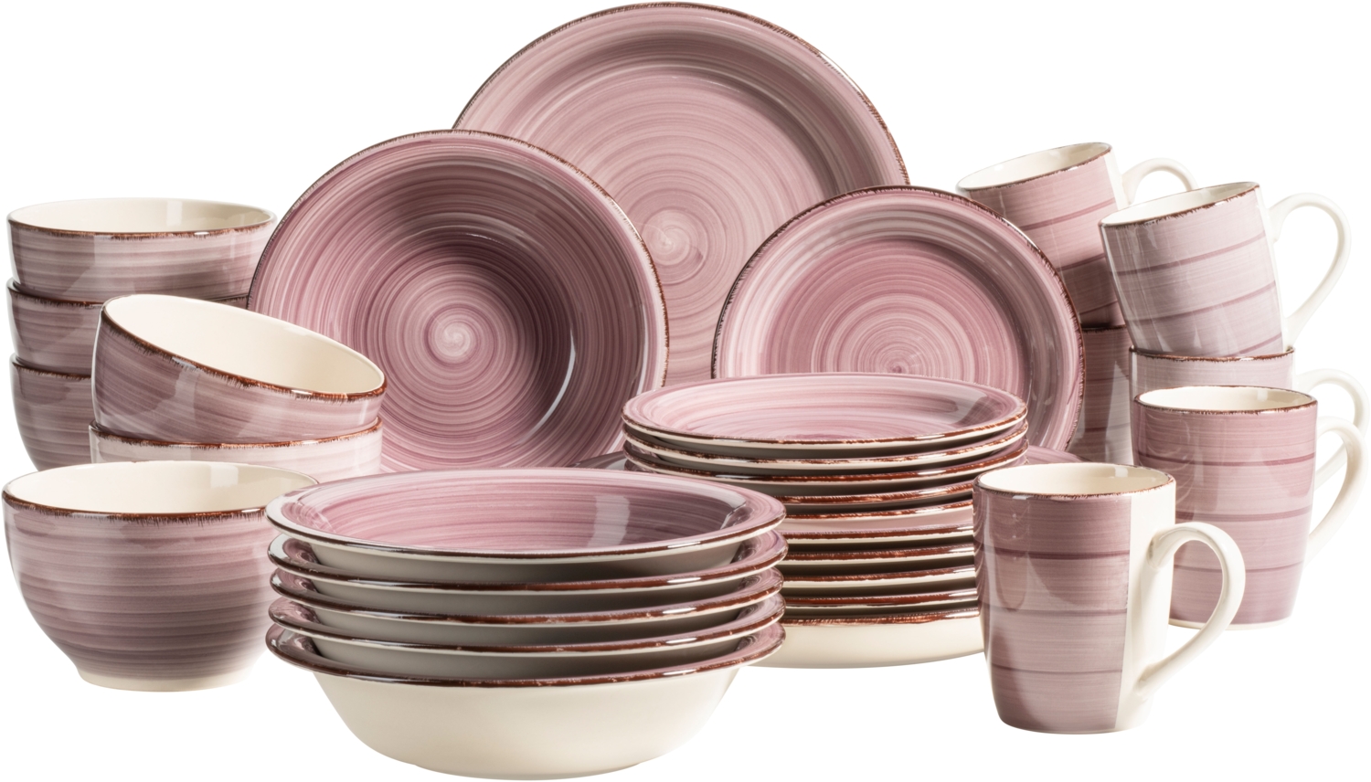 Mäser 931880 Kombiservice Lumaca für 6 Personen, Steinzeug (1 Set, 30-teilig) Bild 1
