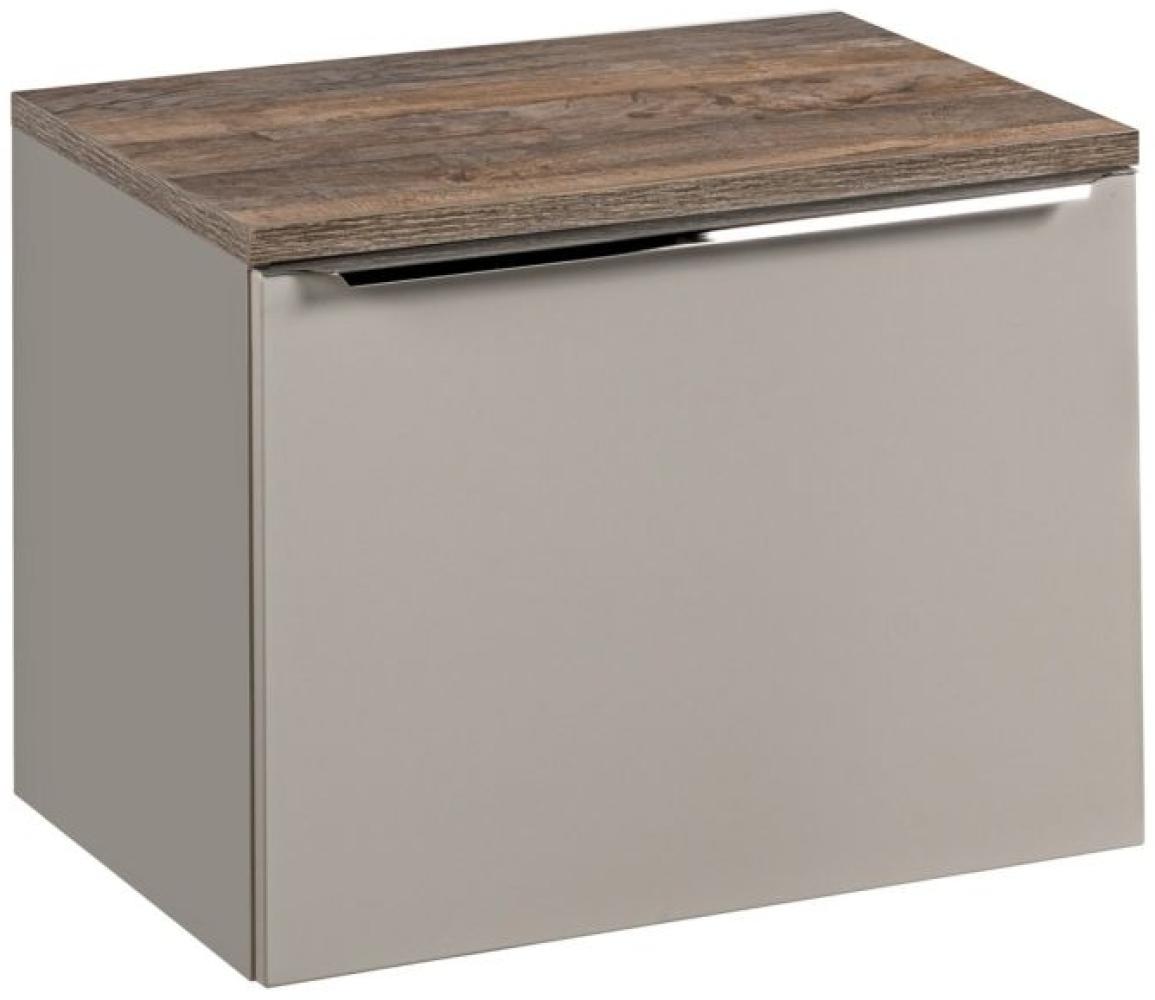 Waschtischunterschrank 60cm AKAN Taupe ohne Waschtisch Bild 1