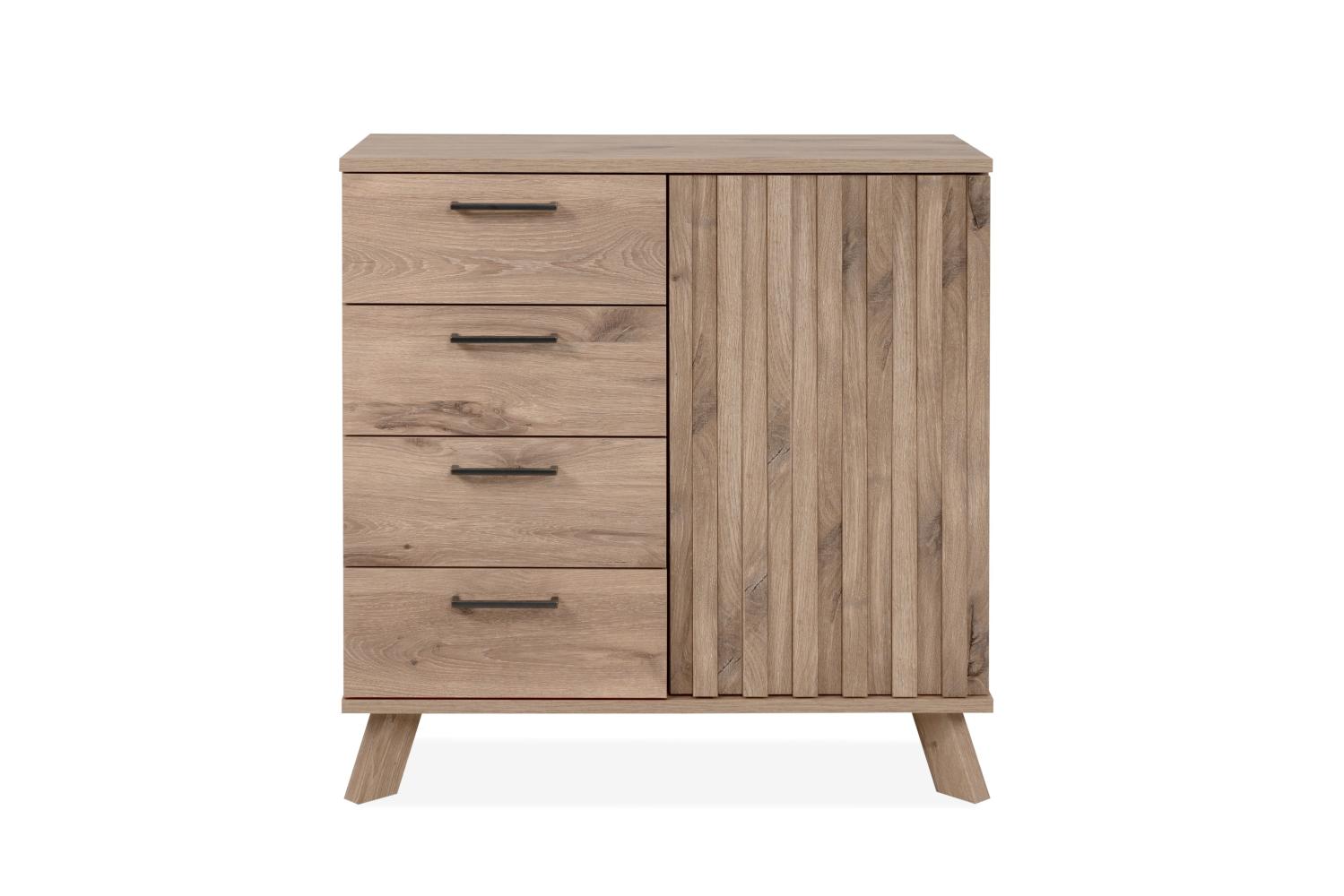 Kommode >Wellington< (BxHxT: 84,5x85x40 cm) in Schwedeneiche aus Holzwerkstoff Bild 1