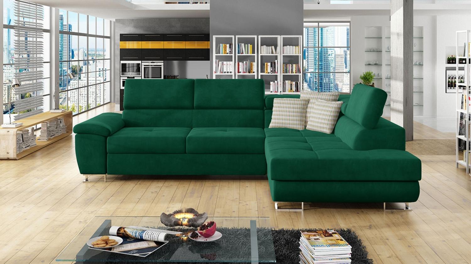 Ecksofa Cotere, Seite: Rechts, Farbe: Kronos 19 + Kronos 19 + Senegal 823 Bild 1