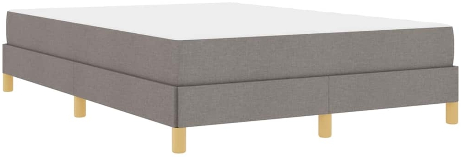 vidaXL Boxspringbett Taupe 160 x 200 cm Stoff 3398581 Bild 1