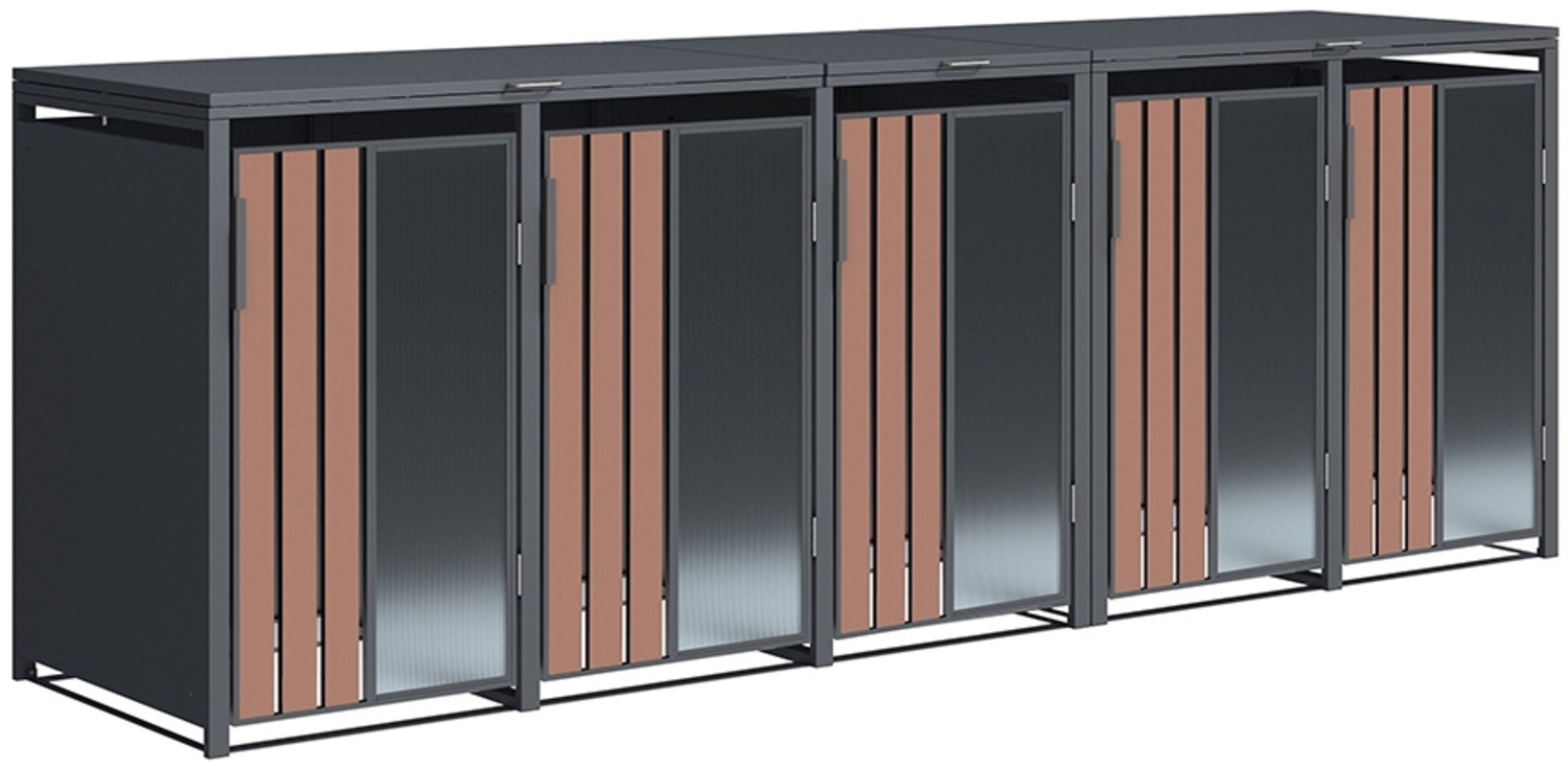 Westmann Status 5 | Metall Mülltonnenbox 5er | Bild 1