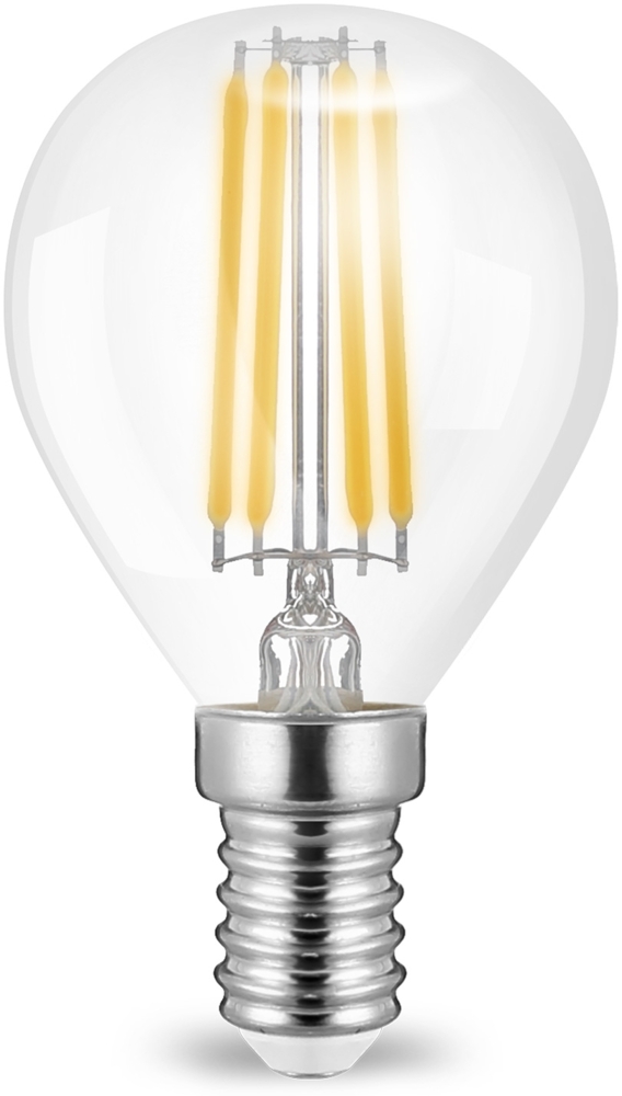5 x 4w E14 LED Birne Filament Leuchtmittel mit klarem Glas G45|Ø45x78mm|Warmweiß|470 Lumen Bild 1