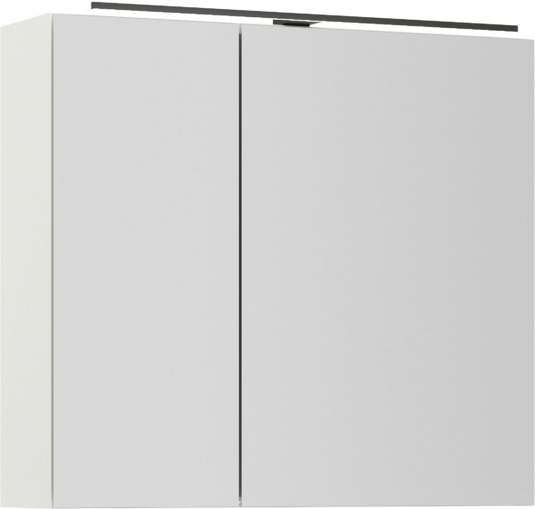 nobilia® Spiegelschrank Prina (inkl. Beleuchtung mit Dimmerfunktion) in Breiten 60, 80, 100 und 120 cm, innenliegende Steckdose Bild 1