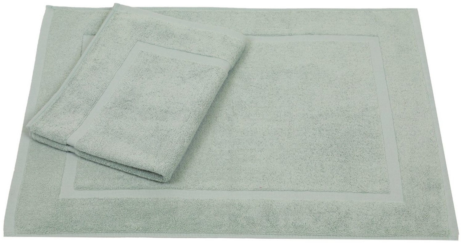 Betz Badematte 2er Set Badvorleger Premium Badematte Badteppich Größe 50x70 cm, beidseitig nutzbar, Baumwolle, Qualität 650g/m² Bild 1