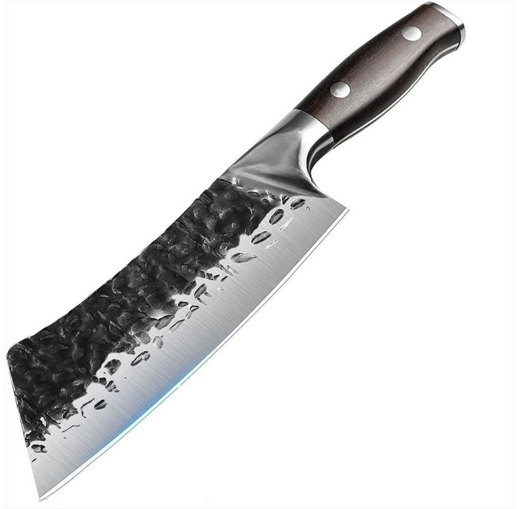 KingLux Hackmesser Handgeschmiedet Küchenmesser Metzger Ausbeinmesser Fleischermesser Bild 1