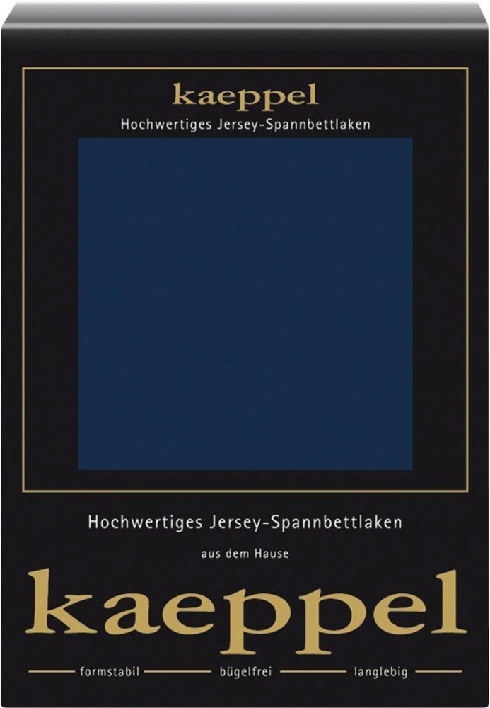 Kaeppel Spannbettlaken Single Jersey Mako Elasthan, Jersey-Elasthan, Gummizug: rundum, (1 Stück), aus 97% Baumwolle und 3% Elasthan Bild 1