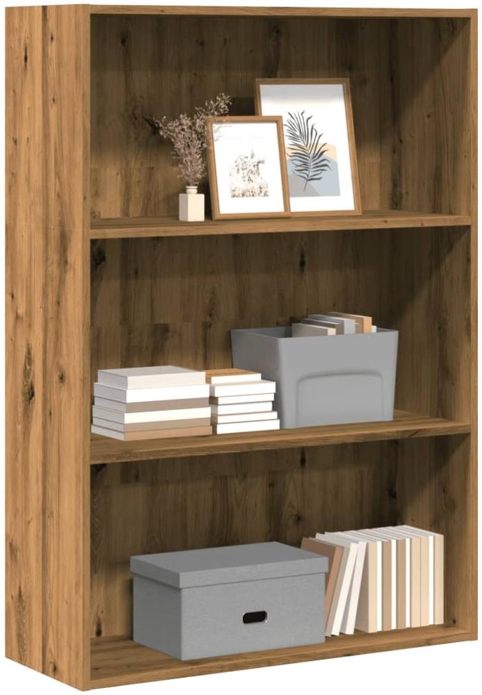 vidaXL Bücherregal Artisan-Eiche 80x30x114 cm Holzwerkstoff 857939 Bild 1