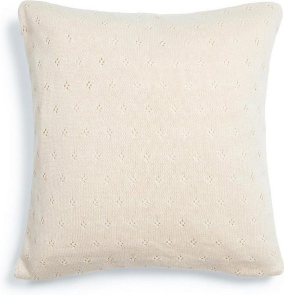 Essenza Dekokissen Knitted Ajour, aus nachhaltige Baumwolle mit Strickoptik Bild 1