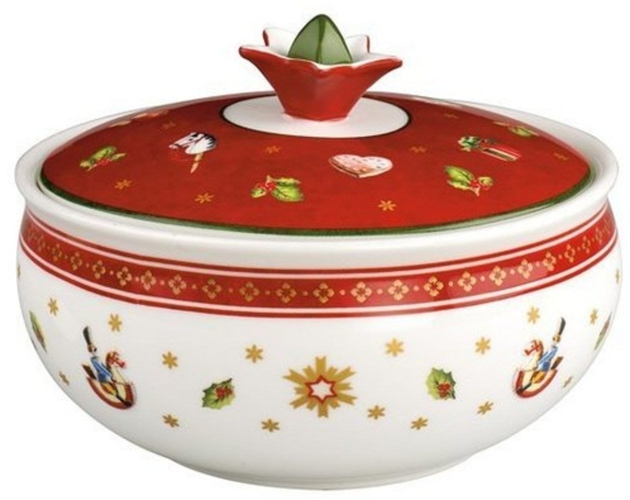 Villeroy & Boch Toy's Delight Zuckerdose Premium Porcelain rot,weiß 1485850960 Bild 1