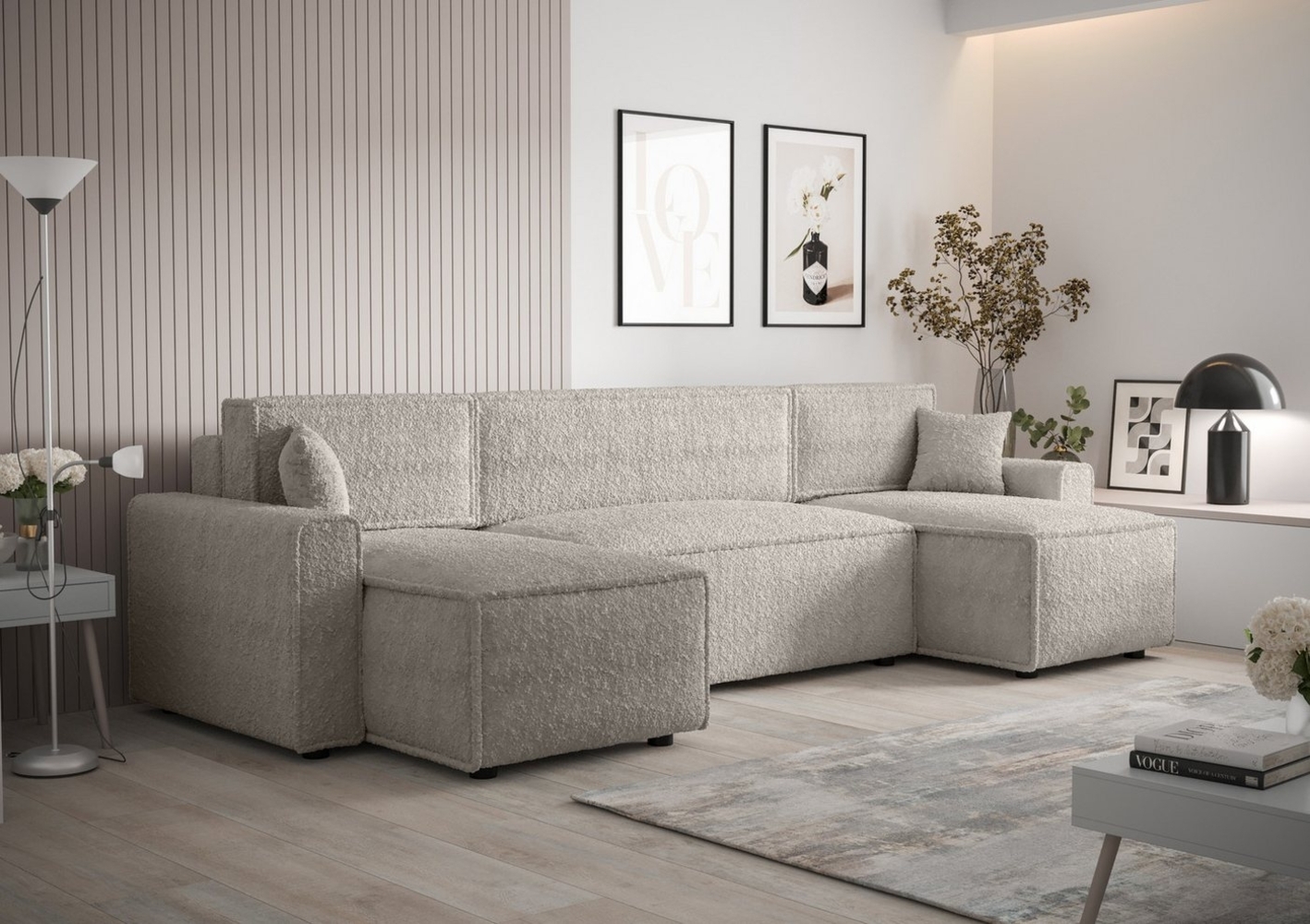 ALTDECOR Wohnlandschaft MIR-U-BIS, Couch mit Schlaffunktion, Wohnzimmer - Wohnlandschaft Bild 1