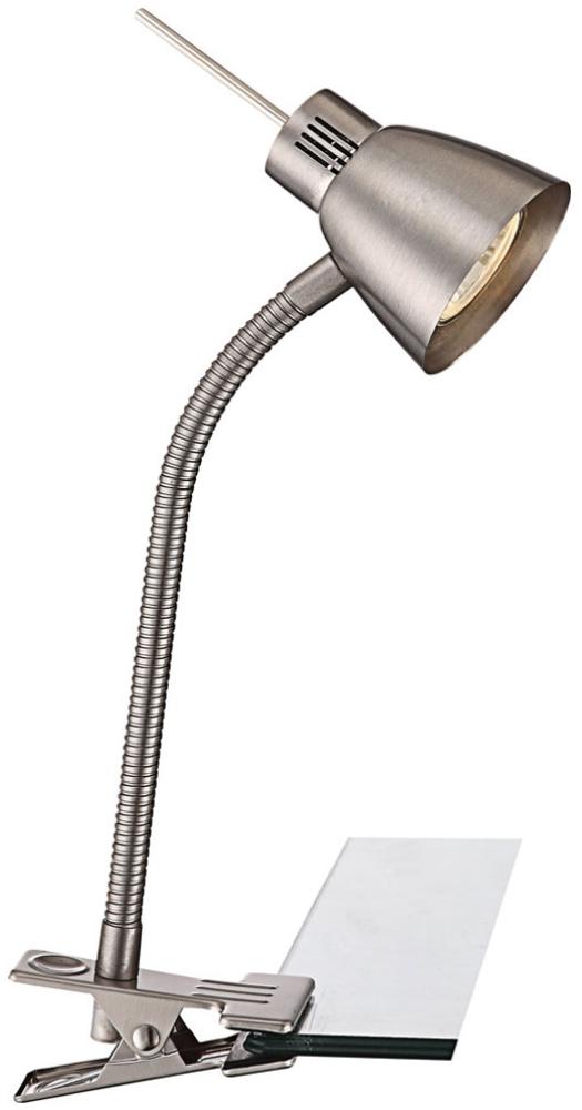 LED Klemmlampe, silber, Flexo-Arm, max. Höhe 38 cm, NUOVA Bild 1