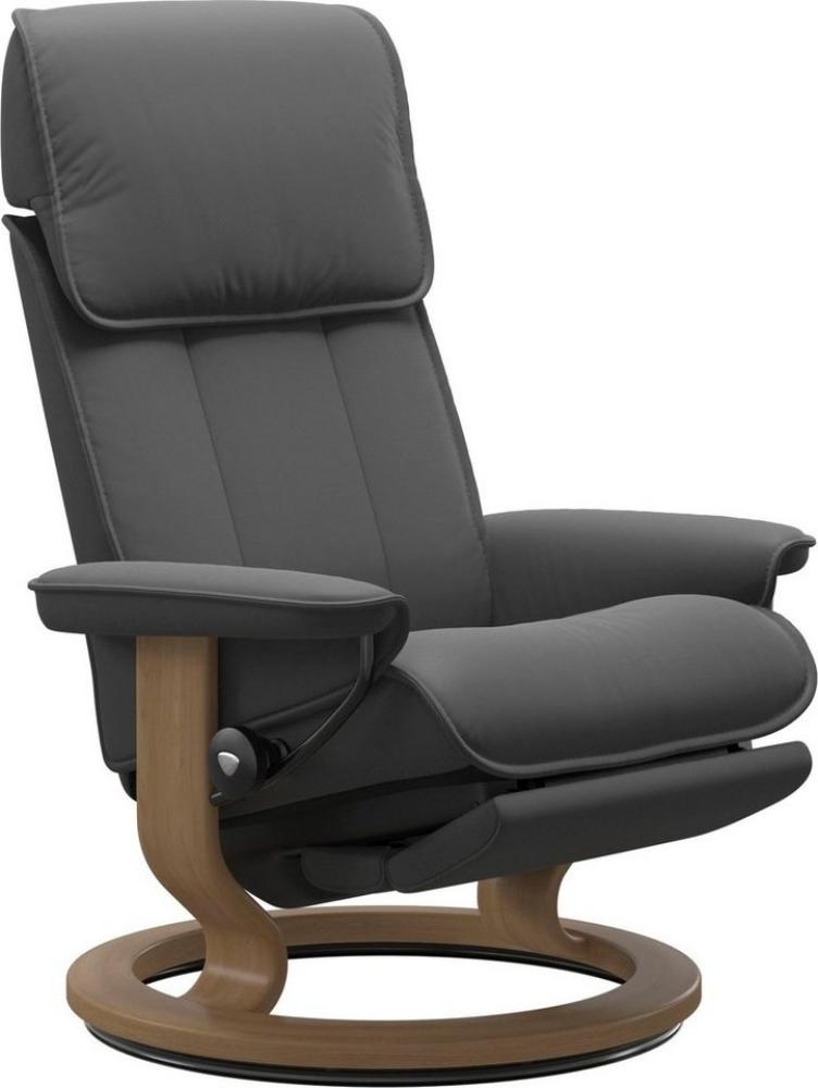 Stressless® Relaxsessel Admiral, verstellbar, optional 2-motorisch, Größe M & L, Gestell Eiche Bild 1