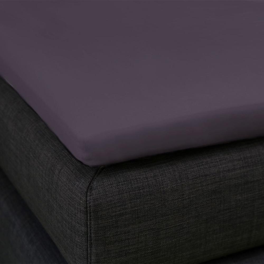 Formesse Bella Donna Topper Spannbetttuch La Piccola|100x200 cm| anthrazit Bild 1