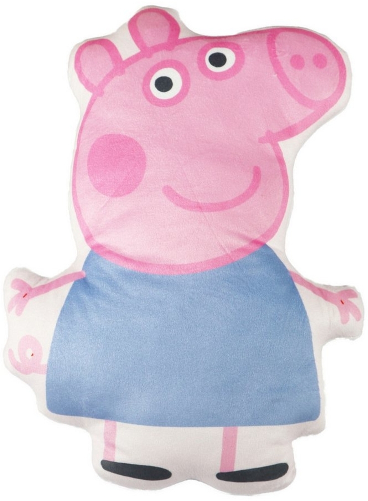 Peppa Pig Dekokissen Peppa Wutz Pig mini Velours Kissen Dekokissen 3D Cushion, 30x20x5 cm Bild 1