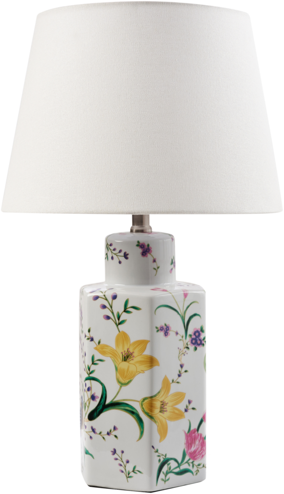 Tischlampe CAVADO Porzellan Weiß Bild 1