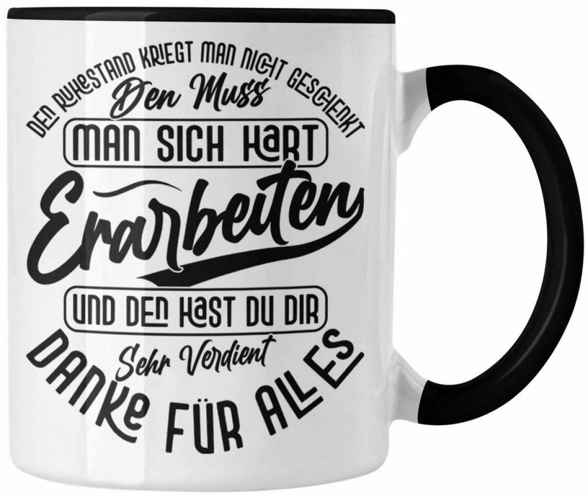 Trendation Tasse Ruhestand Tasse Geschenk Rente Rentnerin Geschenkidee Spruch Abschied Bild 1