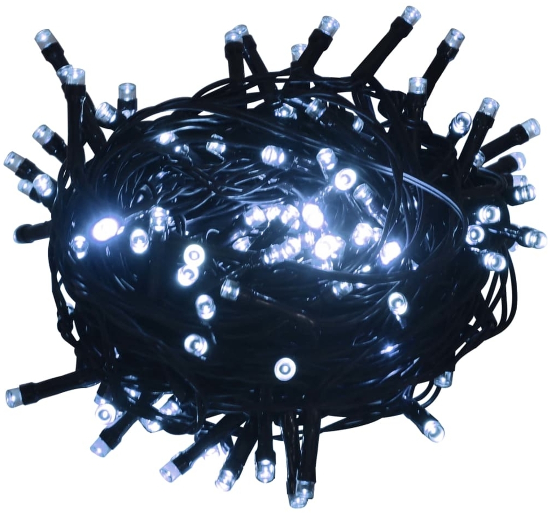 vidaXL LED-Lichterkette mit 150 LEDs Kaltweiß 15 m PVC 343199 Bild 1