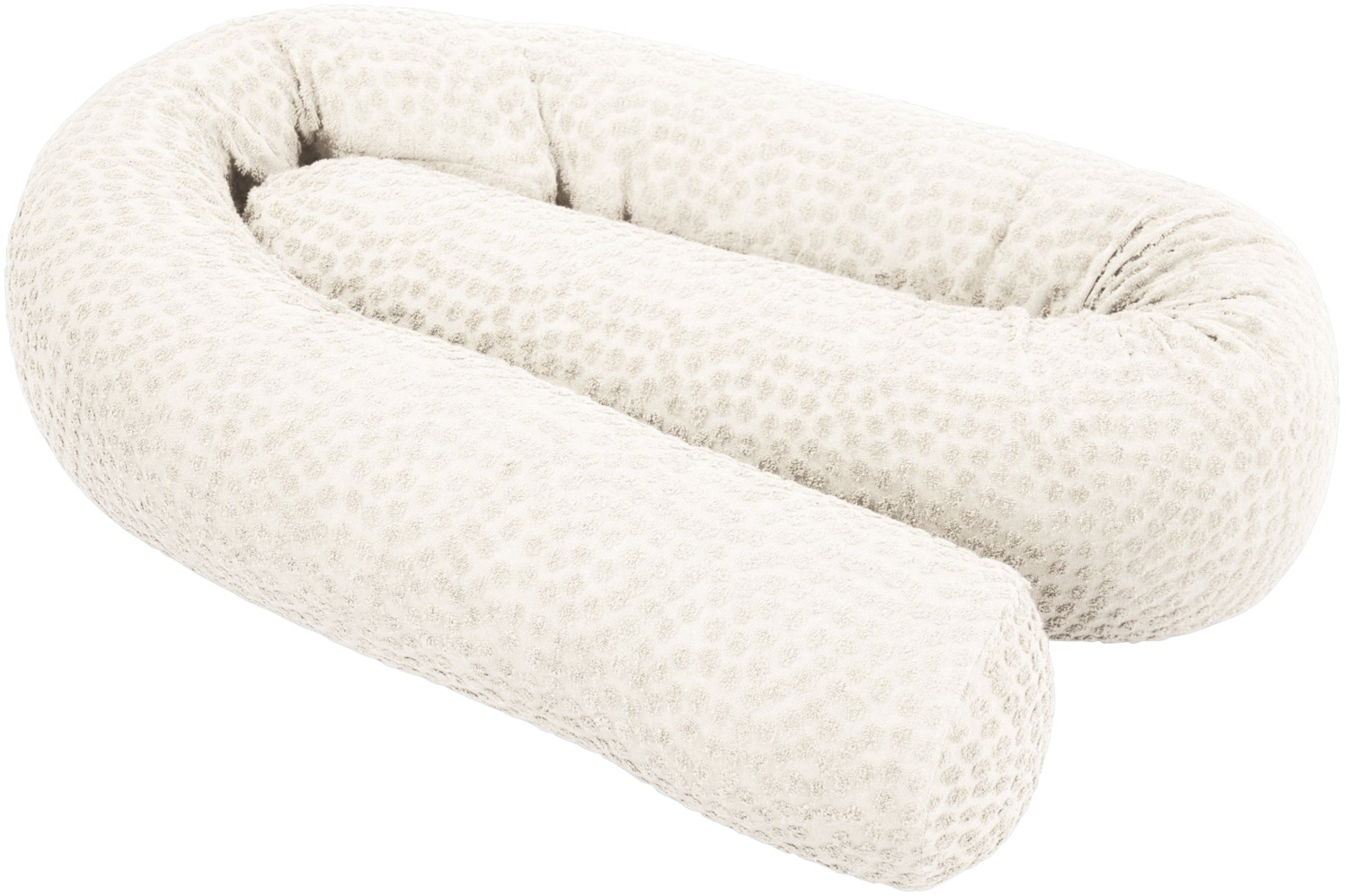 roba Bettschlange 'Seashells' Oyster - 80% Baumwolle & 20% Polyester - Ø12cm - Weiß Bild 1