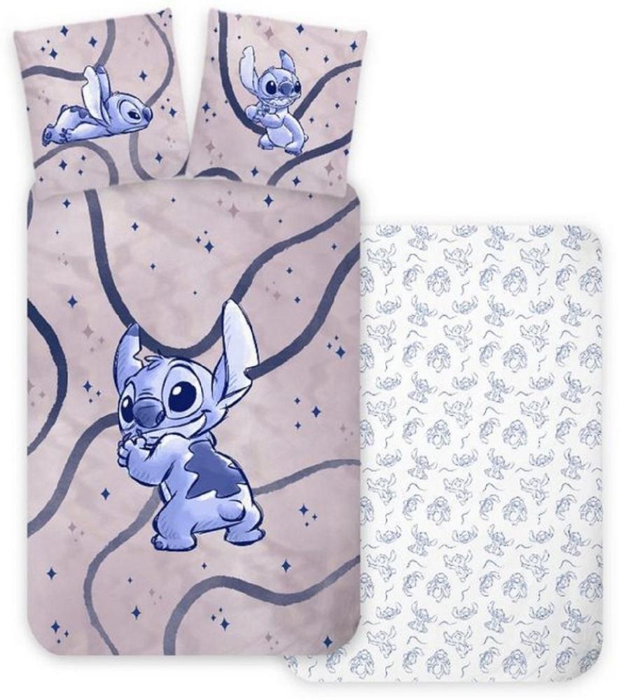 BrandMac Kinderbettwäsche Disney Stitch Aloha Wende Bettwäsche 2tlg 135 x 200 cm Bild 1