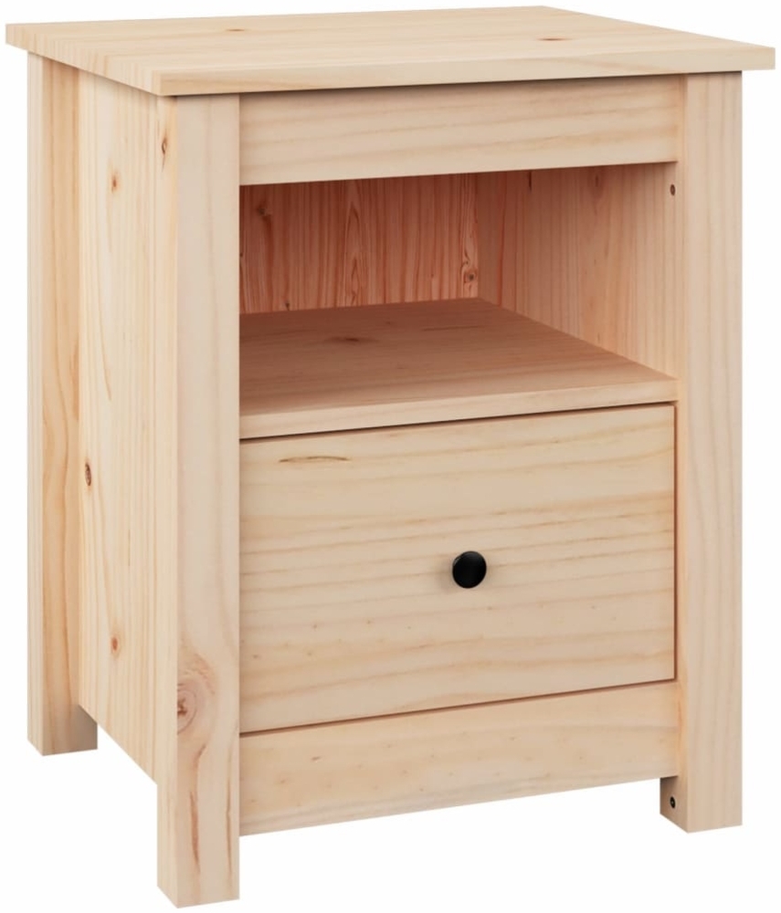 Nachttisch Nachtschrank 40x35x49 cm Massivholz Kiefer Bild 1