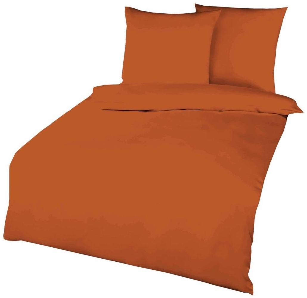 Kaeppel Bettwäsche Kaeppel Biber Bettwäsche Uni 135x200 / 155x220 cm verschiedene Farben, Biber, 2 teilig, Moderne, warme Biberbettwäsche für kalte Tage Bild 1