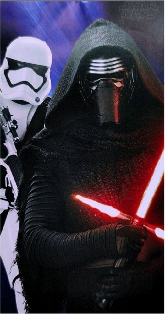 Star Wars Badetuch Darth Vader & Sturmtruppler, Baumwolle, Premium Strandtuch 70 x 140 cm Bild 1