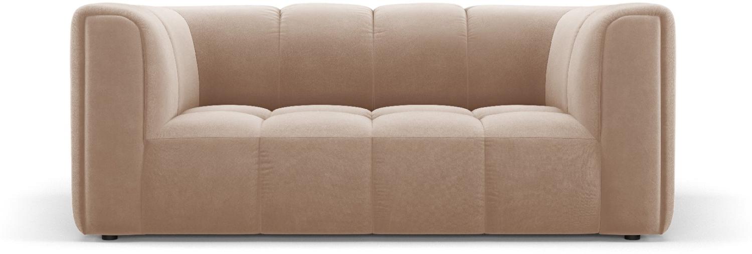 Micadoni Sofa Serena 2-Sitzer Samtstoff Beige Bild 1