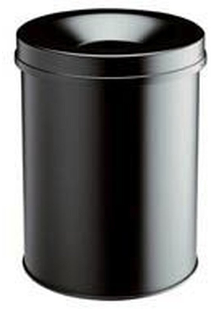 Durable Papierkorb Safe rund 15 Liter, schwarz Bild 1