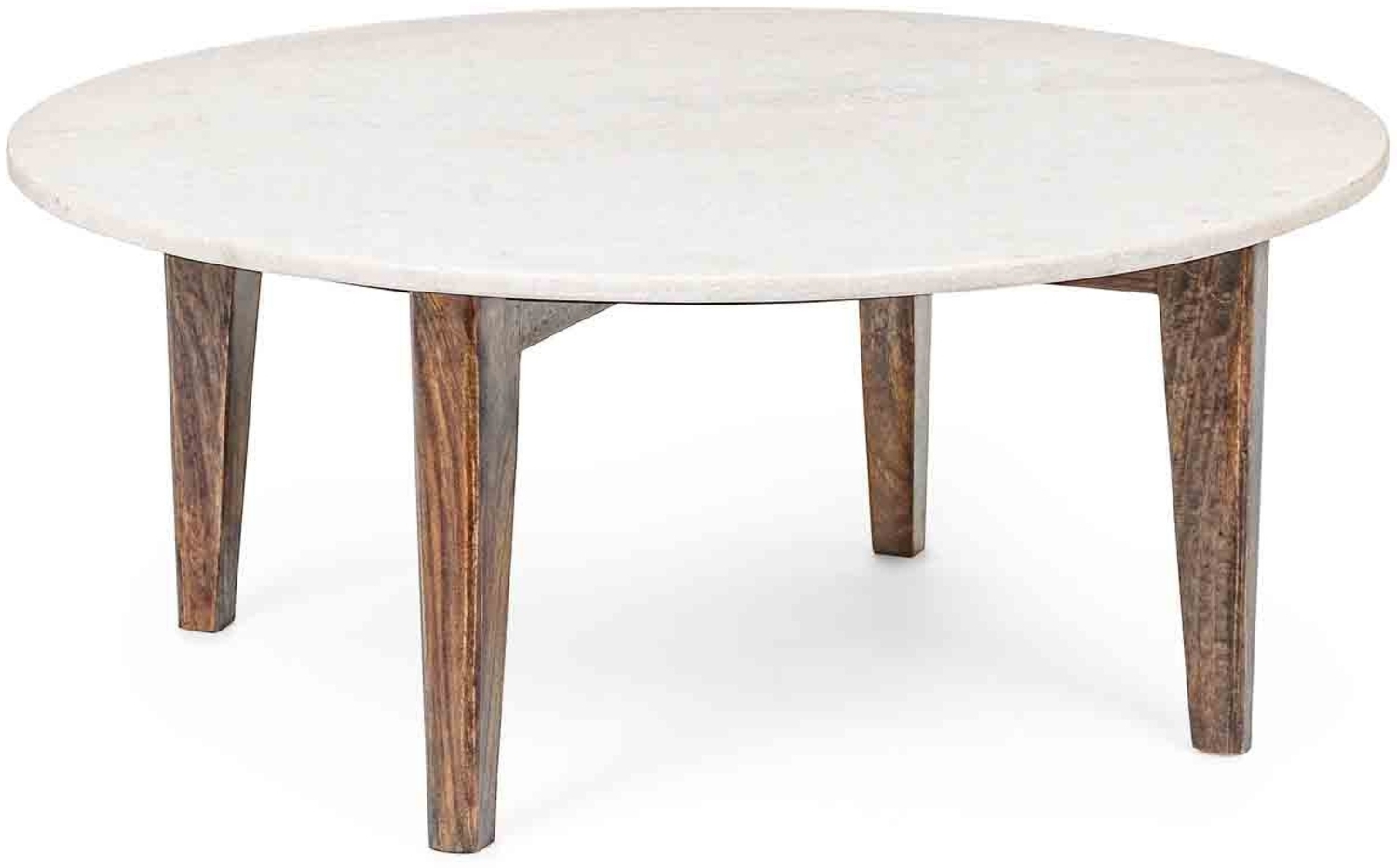 Bizzotto Beistelltisch Sylvester aus Marmor, Ø 75 cm Bild 1