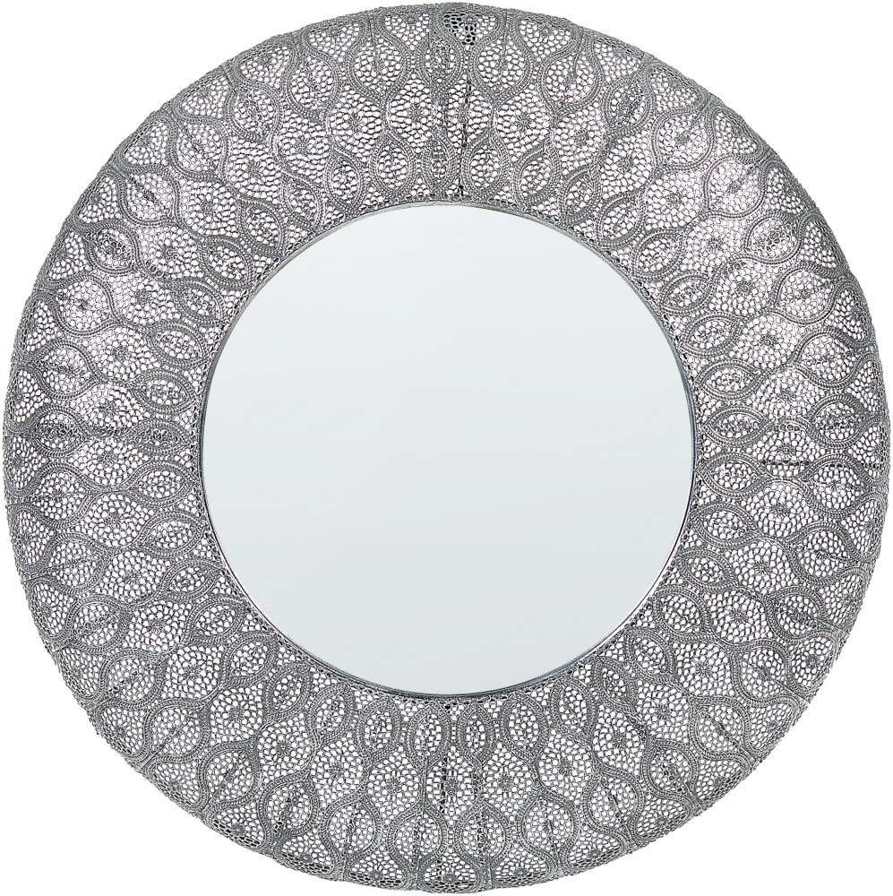 Wandspiegel silber rund ø 75 cm BALLIA Bild 1