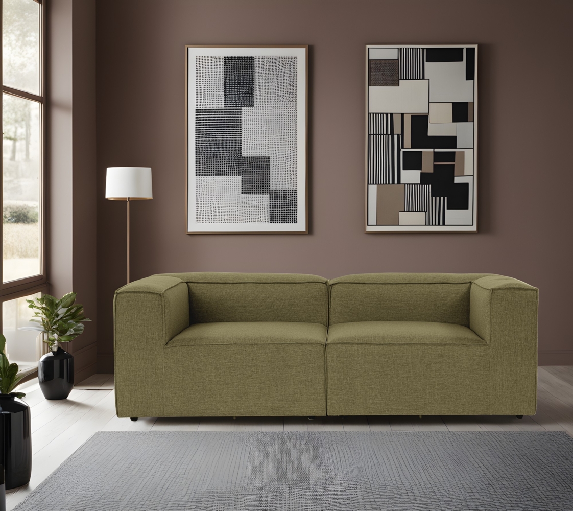 2-Sitzer-Sofa, 'Fora', 66 x 105 x 214, Grün Bild 1