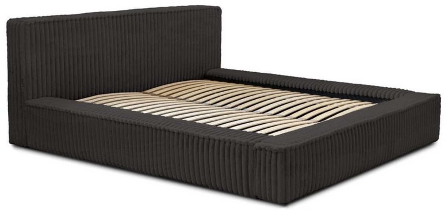 Polsterbett Doppelbett TULSA 180x200cm in Stoff Vito Anthrazit Bild 1
