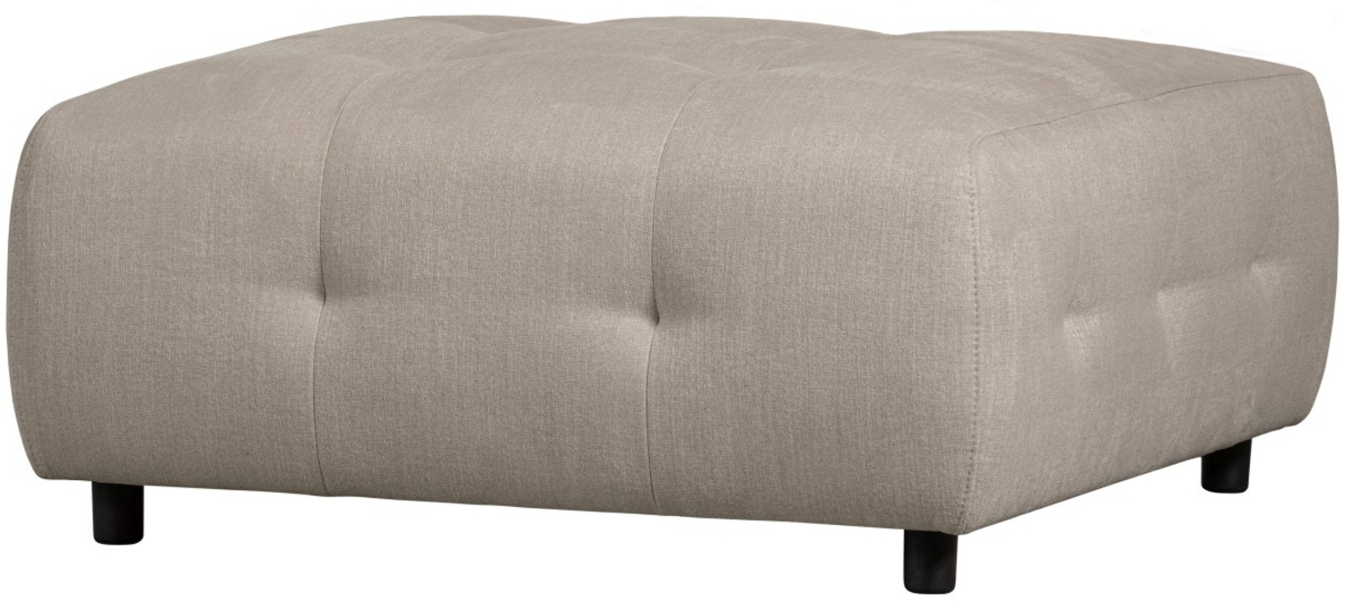 Hocker Louis aus Flachgewebe, Creme Bild 1