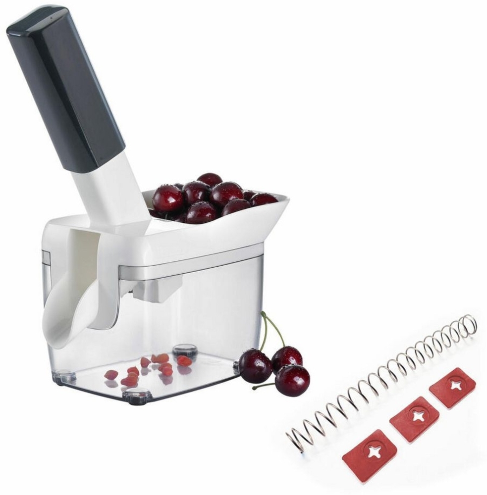 WESTMARK Entkerner für Kirschen, mit Schütte, Kernkassette, Rezeptheft, Verschleißteil-Se, ABS, SAN, Edelstahl, TPE Bild 1
