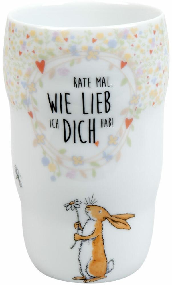 Könitz Grip Mug Rate mal wie lieb ich dich hab, doppelwandiger Becher, Porzellan, 350 ml, 11 1 136 2752 Bild 1