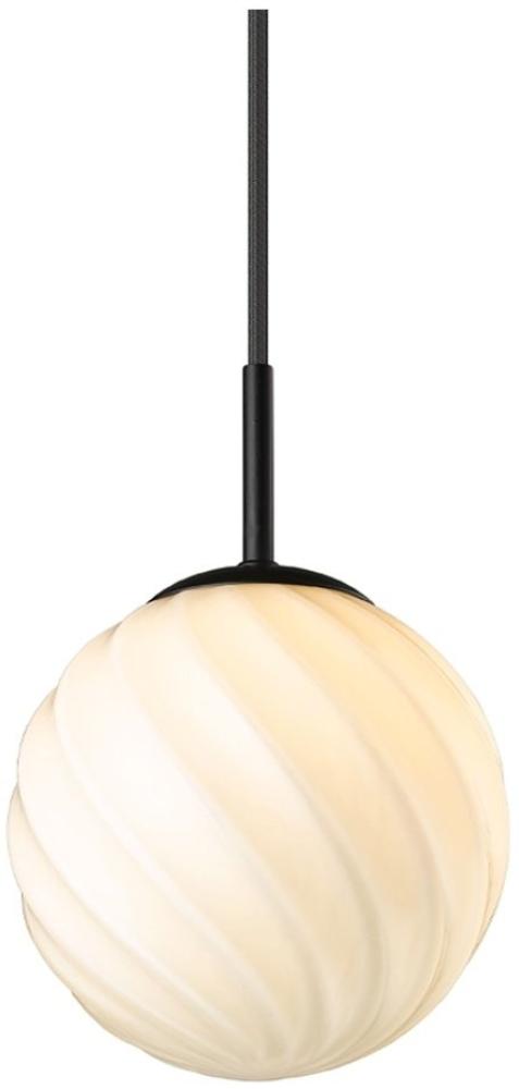 Halo Design No. 739301 Pendelleuchte Twist Ball Opal Schwarz 15cm Bild 1